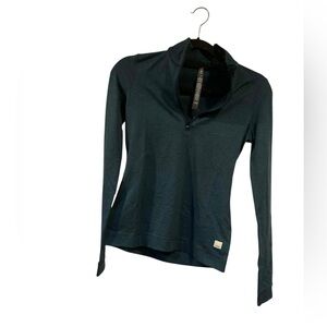 NWT Vuori halo essential half zip BERYL HEATHER Size S